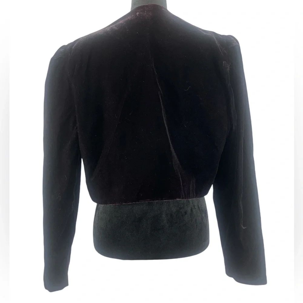 David Rose cropped vintage bolero, Black, Large - Picture 2 of 7